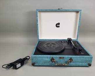211 Lot 245 Vintage style suitcase record player by Crosley