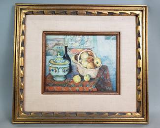 334 Lot 224 Textured print of Paul Cezanne s Still Life