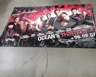 306 Lot 572 Bundle of Ocean 13 banners and posters
