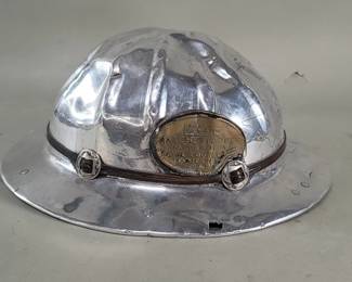 569 Lot 336 Vintage B F McDonald Co Aluminum miner s hat