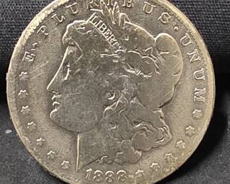 580 Lot 344 1888O Morgan silver dollar coin