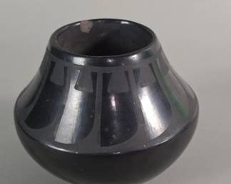 765 Lot 74 Lupita Martinez signed Pueblo blackware bowl