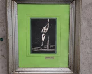 327 Lot 165 Rockwell Kent framed etching