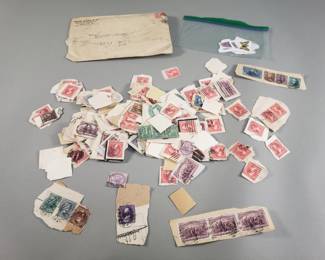 652 Lot 445 Vintage stamp collection