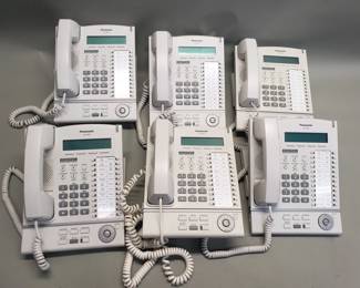720 Lot 537 Six Panasonic KXT7633 Digital Super Hybrid System