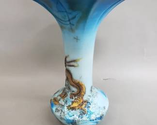 456 Lot 115 Vintage Asian cloisonne enamel vase