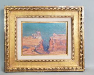 007 Lot 221 Signed Dawson DawsonWatson oil on panel landscape