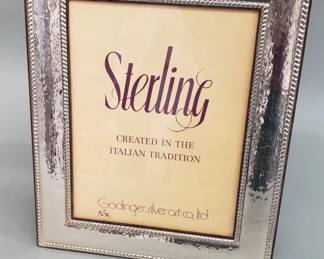 043 Lot 235 Sterling silver picture frame by Godinger