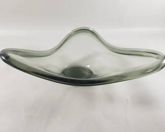 093 Lot 333 MCM per Lutken for Holmegaard signed smoke gray