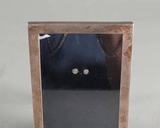 241 Lot 529 Sterling silver glass and Bakelite picture frame