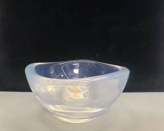 198 Lot 106 Orrefors crystal opalescent bowl