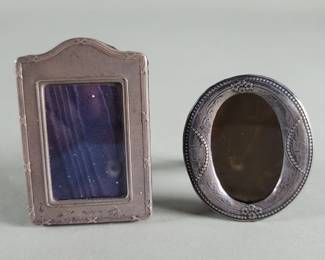 297 Lot 531 Pair of antique sterling silver glass and