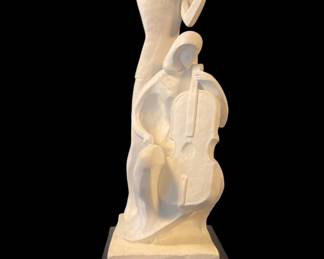 570 Lot 336h Signed plaster statue 1980 by Austin production