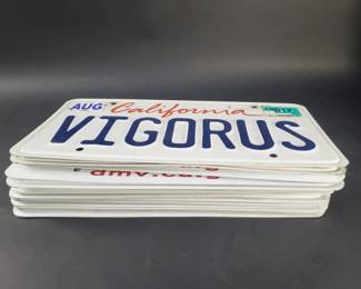 379 Lot 421 Group of license plates