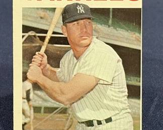 669 Lot 464h 1964 Topps Mickey Mantle baseball card
