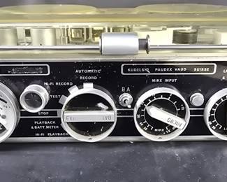011 Lot 22 Vintage Kudelski Nagra III portable reel to reel