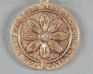 008 Lot 594 Vintage Merrin 14k gold and diamond Let Me