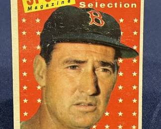 667 Lot 463h 1958 Topps Ted Williams AllStar baseball card