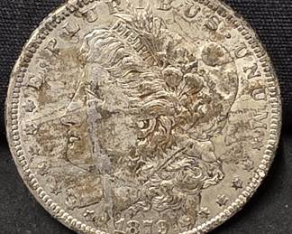 534 Lot 279 1879 Morgan silver dollar coin