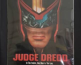 258 Lot 150 Judge Dredd movie poster