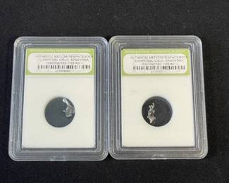 384 Lot 437h Lot of authentic meteorite space rock 1576 A D