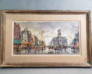 049 Lot 154 Vintage signed Antonio DeVity Impressioniststyle