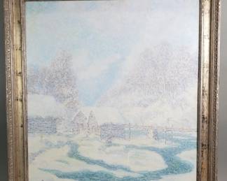 015 Lot 125 Signed William Henry Singer Jr oil on panel