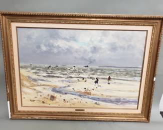 013 Lot 446 Signed vintage Gaston Sebire oil on canvas