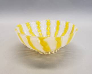 197 Lot 105 Midcentury Modern style art glass bowl