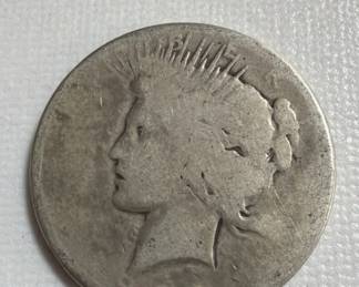 574 Lot 34 1923 USA peace silver dollar coin