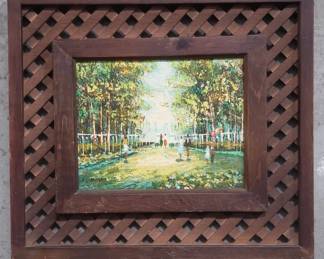 118 Lot 38 L Makario oil painting on canvas