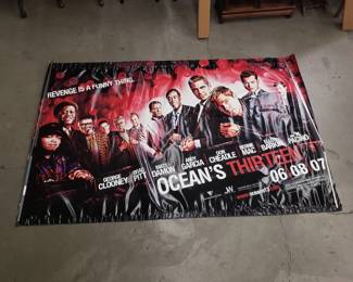 414 Lot 543 Pair of large Ocean s Thirteen vinyl banners