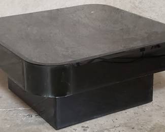 160 Lot 210 Contemporary beveled glass coffee table
