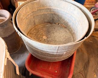 Metal tubs 