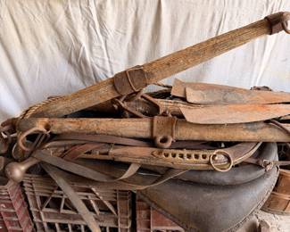 Vintage horse saddle tack 