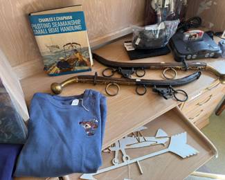 Clothing, Gaming Systems, Metal Plane Weathervane