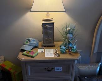 End Table, Table Lamp