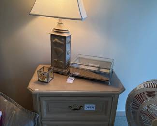Nightstand, Coastal Table Lamp