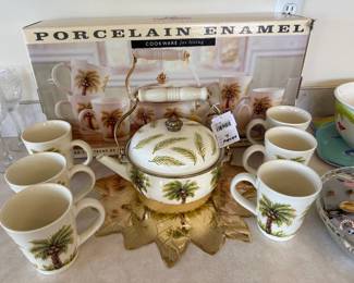 Palm Tree Tea Set