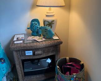 Nightstand, Coastal Decor, Coastal Lamp
