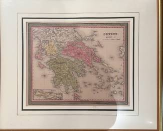 Vintage print of Greece