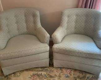 Vintage Barrell Style Armchairs