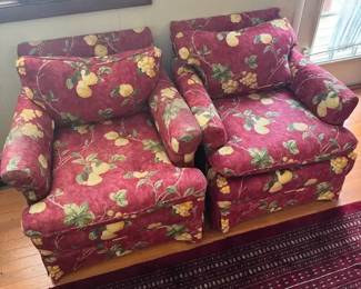 Matching Red and Yellow Chairs