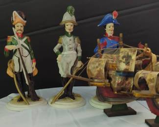 Porcelain Military Figurines, The Drake English Ship