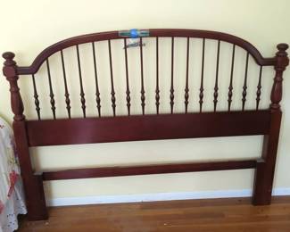 Queen Sized Spindle Wood Head Board