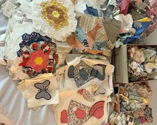 Work in Progress Quilt Pieces