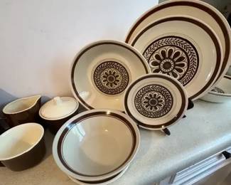 Jeannette Monterey Brown Dishes