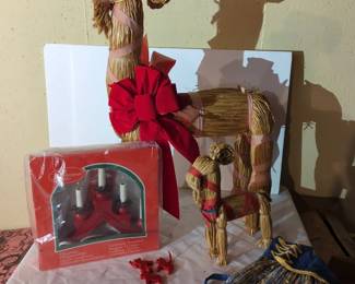 Dutch Christmas Goats And Decor