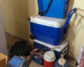 Coolers and Outdoor Gear Mystery Lot