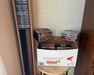 CD Tower and Side Table